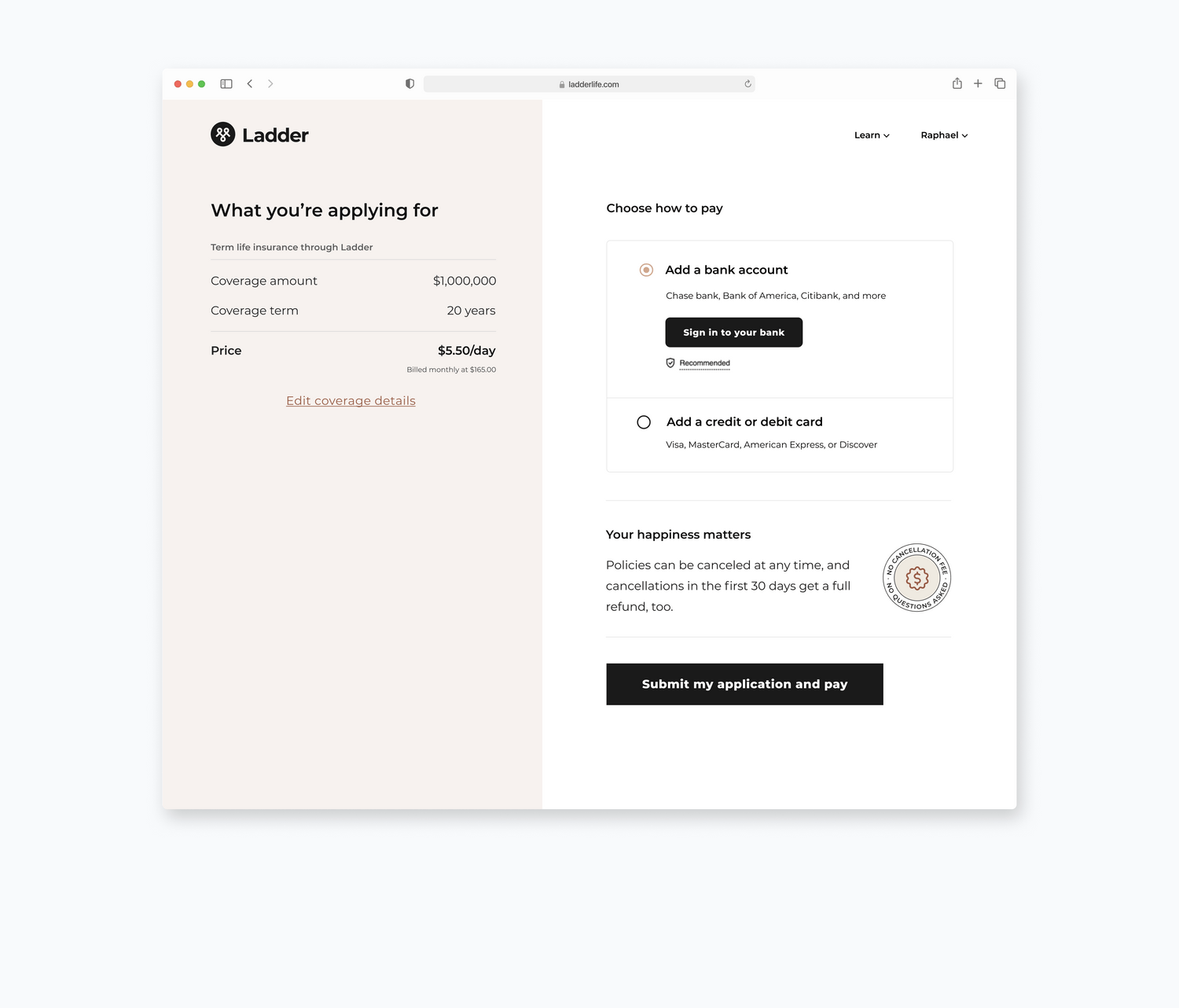 Billing checkout