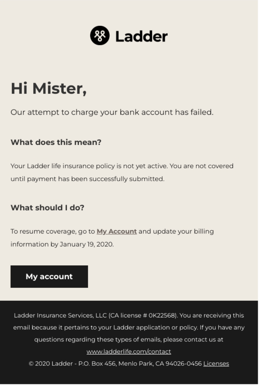 Old email